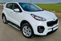 Kia Sportage 2015–2021 Mevsim Grey sidosteg (2 st, aluminium) foto 4