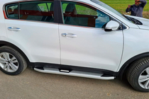 Kia Sportage 2015–2021 Mevsim Grey sidosteg (2 st, aluminium) foto 6