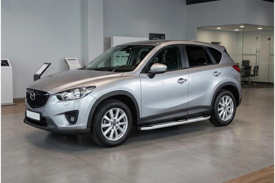 Mazda CX-5 2012–2017 Mevsim Grey sidosteg (2 st, aluminium) Image