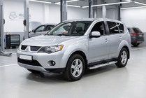 Mitsubishi Outlander 2006–2012 Mevsim Grey sidosteg (2 st, aluminium) foto 1