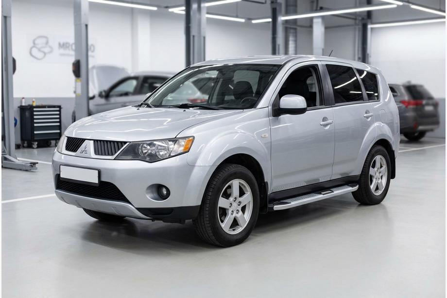 Mitsubishi Outlander 2006–2012 Mevsim Grey sidosteg (2 st, aluminium) Image