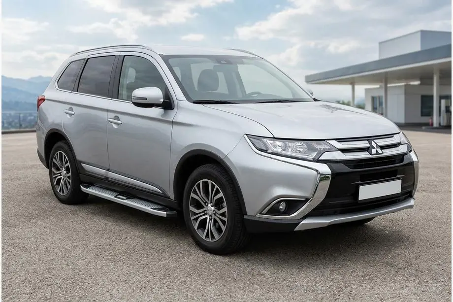 Mitsubishi Outlander 2012–2021 Mevsim Grey sidosteg (2 st, aluminium) Image