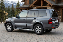 Mitsubishi Pajero Wagon III 1999–2006 Mevsim Grey sidosteg (2 st, aluminium) foto 1