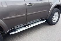 Mitsubishi Pajero Sport 2008–2015 Mevsim Grey sidosteg (2 st, aluminium) foto 2