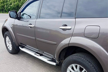 Mitsubishi Pajero Sport 2008–2015 Mevsim Grey sidosteg (2 st, aluminium) foto 3