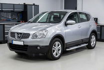 Nissan Qashqai 2007–2010 Mevsim Grey sidosteg (2 st, aluminium) foto 1
