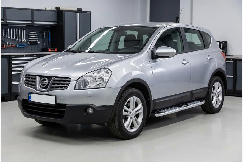 Nissan Qashqai 2007–2010 Mevsim Grey sidosteg (2 st, aluminium) Image