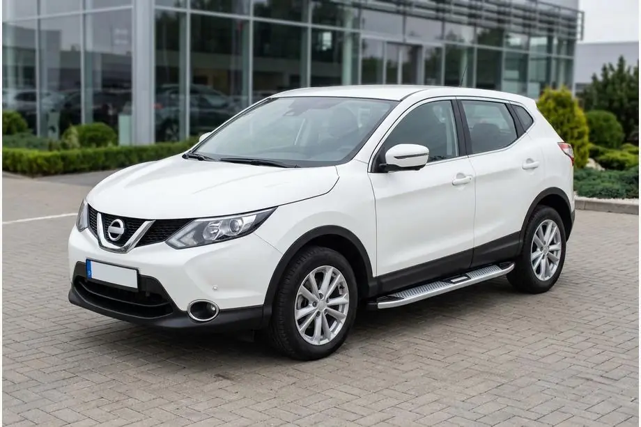Nissan Qashqai 2014–2021 Mevsim Grey sidosteg (2 st, aluminium) Image