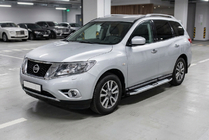 Nissan Pathfinder R52 2012–2021 Mevsim Grey sidosteg (2 st, aluminium) foto 1