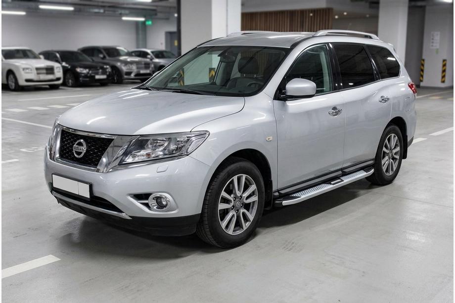 Nissan Pathfinder R52 2012–2021 Mevsim Grey sidosteg (2 st, aluminium) Image