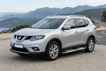 Nissan X-trail T32/Rogue 2014–2021 Mevsim Grey sidosteg (2 st, aluminium) foto 1