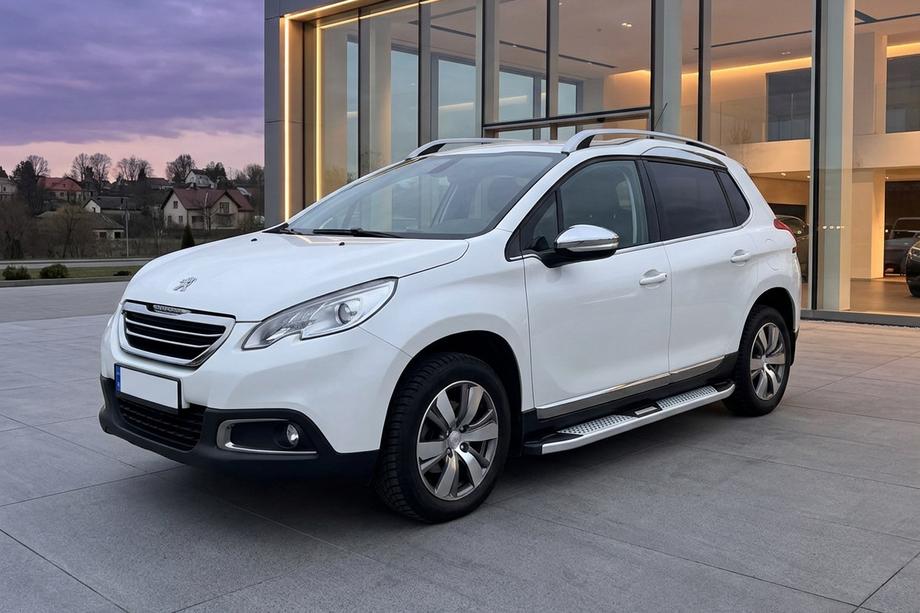 Peugeot 3008 2008–2016 Mevsim Grey sidosteg (2 st, aluminium) Image