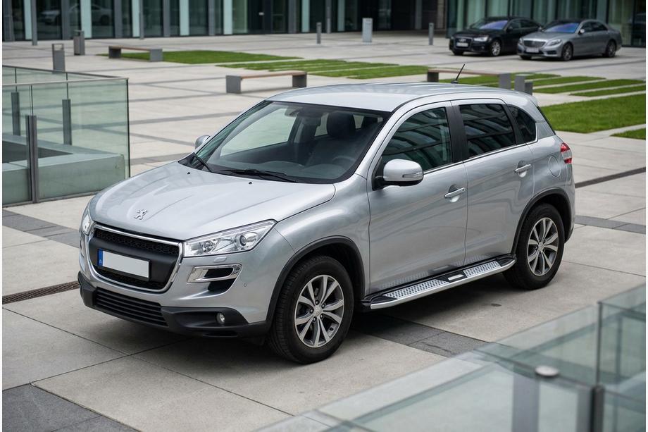 Peugeot 4008 2012–2017 Mevsim Grey sidosteg (2 st, aluminium) Image