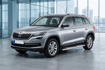 Skoda Kodiaq 2016–2023 Mevsim Grey sidosteg (2 st, aluminium) foto 1