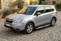 Subaru Forester 2013–2018 Mevsim Grey sidosteg (2 st, aluminium) foto 1