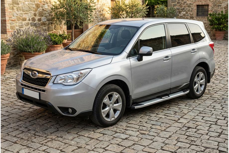 Subaru Forester 2013–2018 Mevsim Grey sidosteg (2 st, aluminium) Image