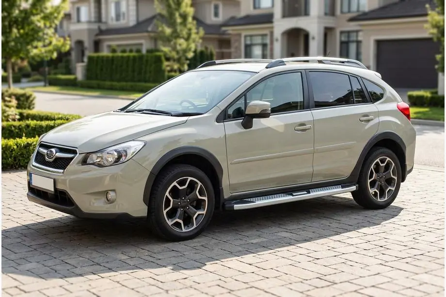 Subaru XV 2011–2017 Mevsim Grey sidosteg (2 st, aluminium) Image
