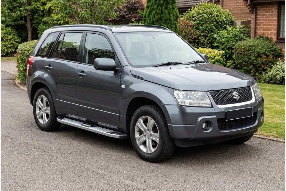 Suzuki Grand Vitara 2005–2017 Mevsim Grey sidosteg (2 st, aluminium) Image