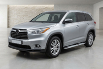 Toyota Highlander 2013–2019 Mevsim Grey sidosteg (2 st, aluminium) foto 1
