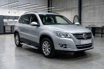 Volkswagen Tiguan 2007–2016 Mevsim Grey sidosteg (2 st, aluminium) foto 1