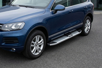 Volkswagen Touareg 2002–2010 Mevsim Grey sidosteg (2 st, aluminium) foto 1