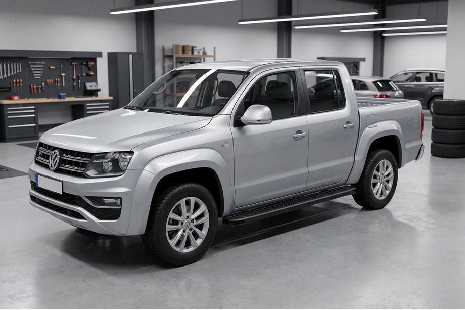 Volkswagen Amarok 2010–2022 Maya V2 Black sidosteg (2 st., aluminium) Image