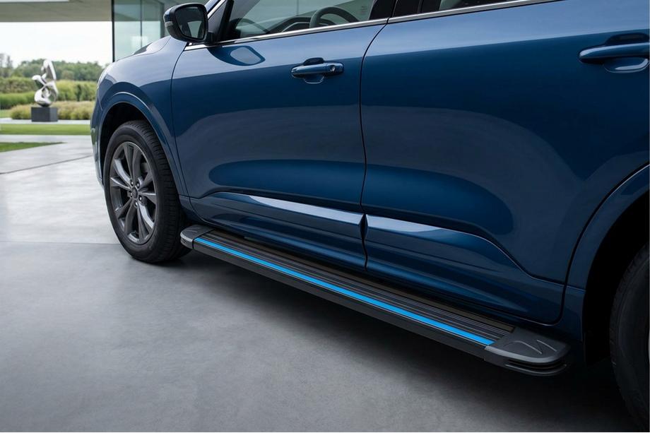 Ford Kuga/Escape 2019– Sidosteg Maya Blue (2 st, aluminium) Image