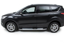 Ford Kuga/Escape 2013–2019 Mevsim Grey sidosteg (2 st, aluminium) Med svarta dörrlister foto 1