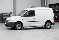 Volkswagen Caddy 2004–2010 Mevsim Grey sidosteg (2 st, aluminium) Standardbas foto 1