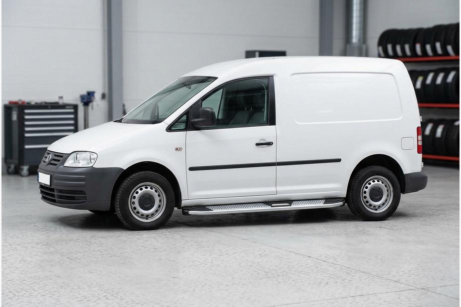 Volkswagen Caddy 2004–2010 Mevsim Grey sidosteg (2 st, aluminium) Standardbas Image