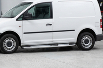 Volkswagen Caddy 2010–2015 Mevsim Grey sidosteg (2 st, aluminium) Standardbas foto 1