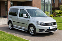 Volkswagen Caddy 2015–2020 Mevsim Grey sidosteg (2 st, aluminium) Maxi hjulbas foto 1