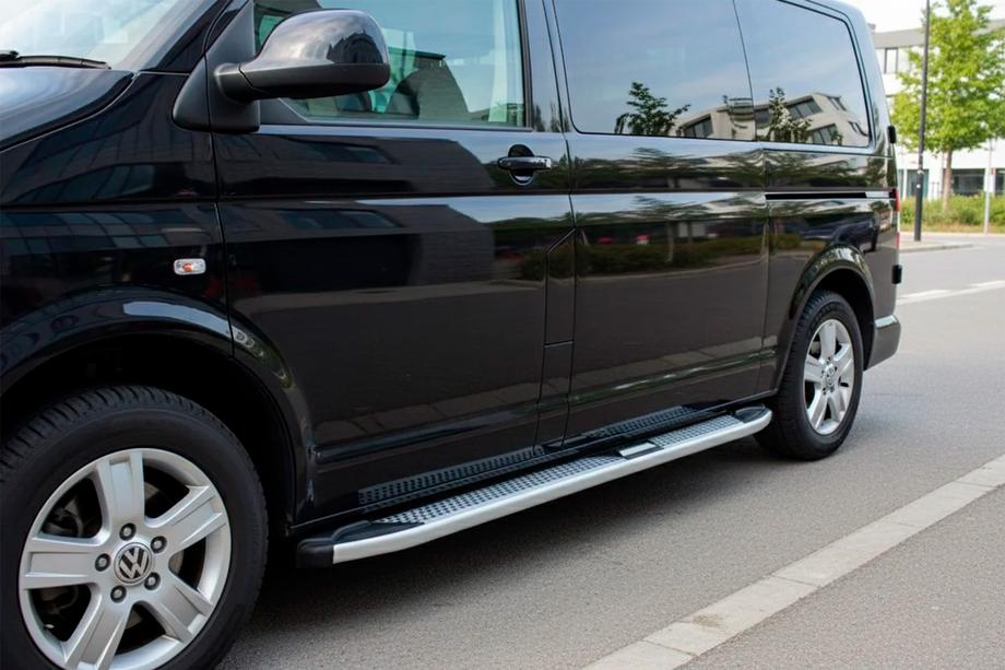 Volkswagen T5 2010–2015 Mevsim Grey sidosteg (2 st, aluminium) Kort hjulbas Image
