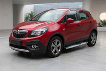 Opel Mokka 2012–2021 Mevsim Grey sidosteg (2 st, aluminium) foto 1