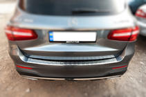Mercedes GLC X253 2015–2022 Bakre stötfångarskydd Carmos (2015-2019, rostfritt stål) foto 4