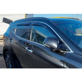 Vindavvisare med kromlist (4 st, HIC) Hyundai Santa Fe 4 2018–2023 foto 1