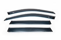 BMW X1 F48 2015–2022 Vindavvisare med kromlist (4 st, HIC) foto 2