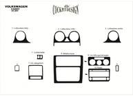 Volkswagen Caddy 2004–2010 Instrumentpanellister (huvud nr 2) foto 2