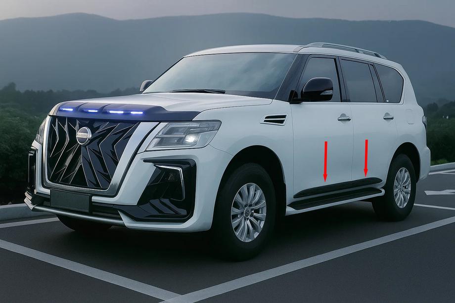 Nissan Armada 2016–2024 Dörrlister (4 st, svarta) Foto 3