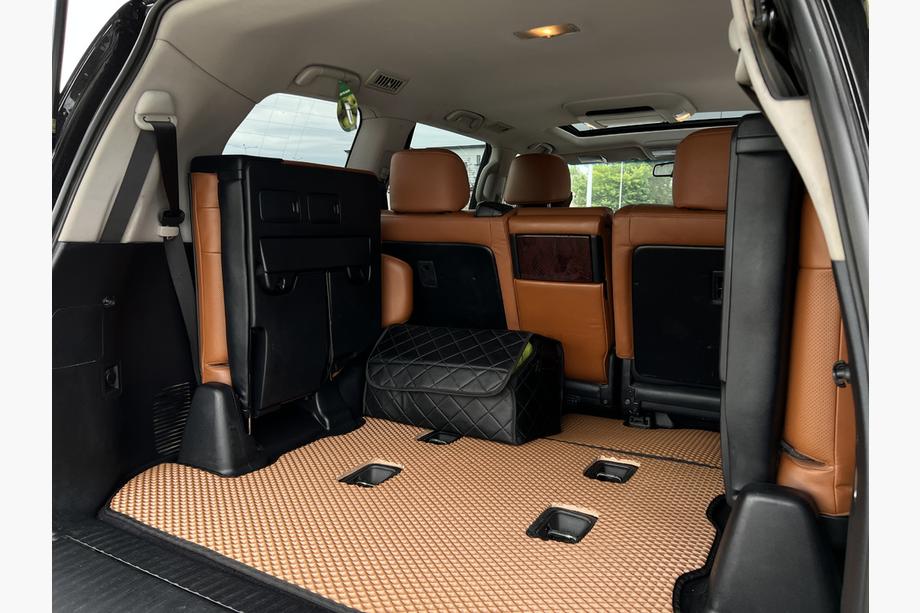 Toyota Land Cruiser 200 2007–2021 Bagagerumsmatta 2 st (EVA, 7-sits, tegelröd) Image