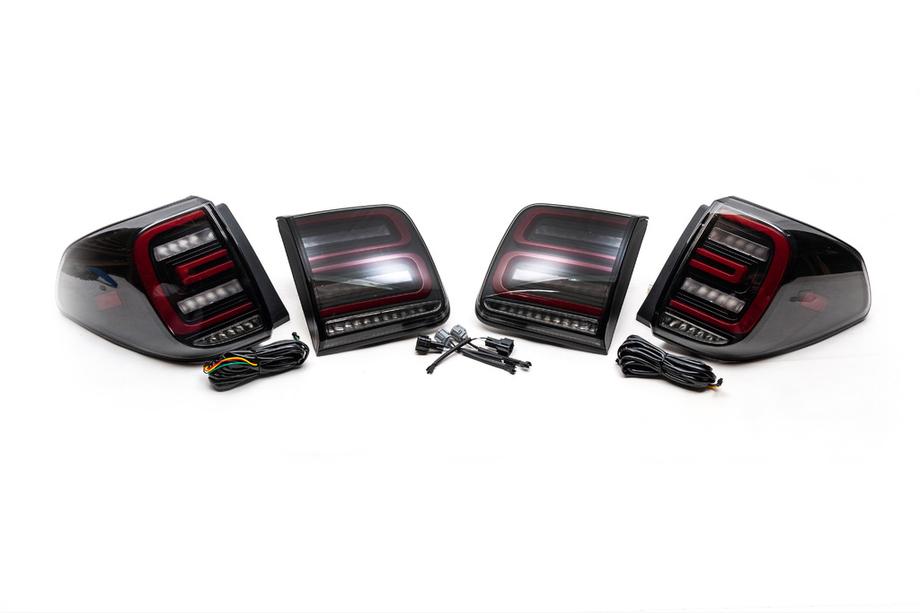 Nissan Patrol Y62 2010–2024 LED-baklyktor 2010-2021 (Svart-Sequential) Foto 6