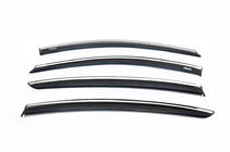 Renault Fluence 2009–2016 Vindavvisare med krom (4 st, Niken Chrome) foto 2