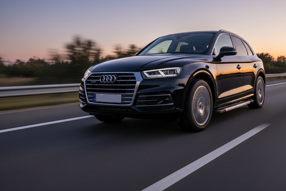 Audi Q5 2017–2025 Sidosteg Vision New Grey (2 st, aluminium) Image