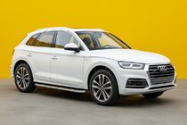 Audi Q5 2017–2025 Sidosteg Tayga Grey (2 st, aluminium) foto 1