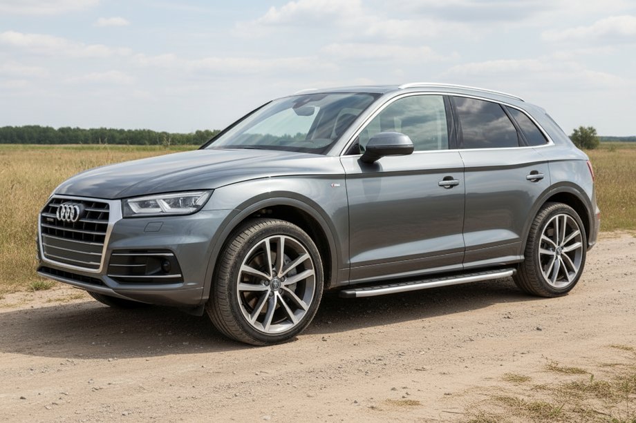 Audi Q5 2017–2025 Sidosteg Fullmond (2 st, aluminium) Image