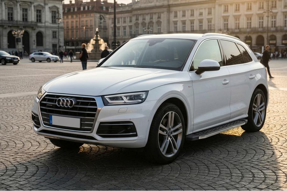 Audi Q5 2017–2025 Sidosteg BlackLine (2 st, aluminium) Image