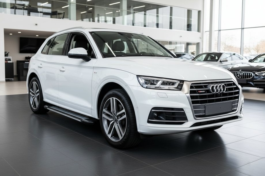 Audi Q5 2017–2025 Sidosteg Rainbow (2 st, aluminium) Image