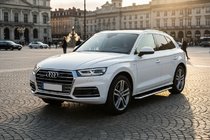 Audi Q5 2017–2025 Sidosteg Maydos V1 (2 st, aluminium) foto 1