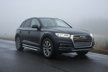 Audi Q5 2017–2025 Sidosteg Maya V1 (2 st, aluminium) foto 1