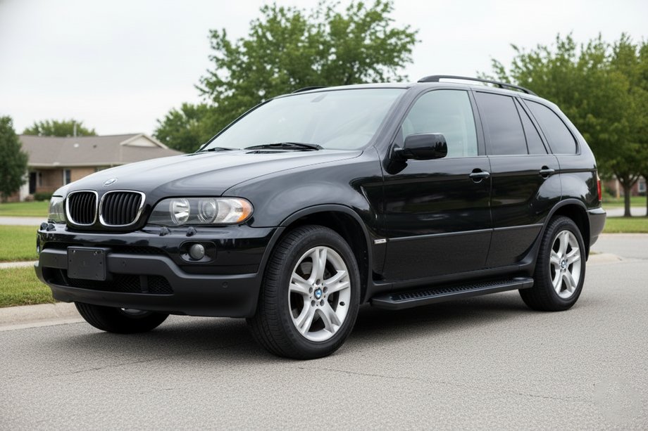 BMW X5 E53 1999–2006 Allmond Black sidosteg (2 st, aluminium) Image